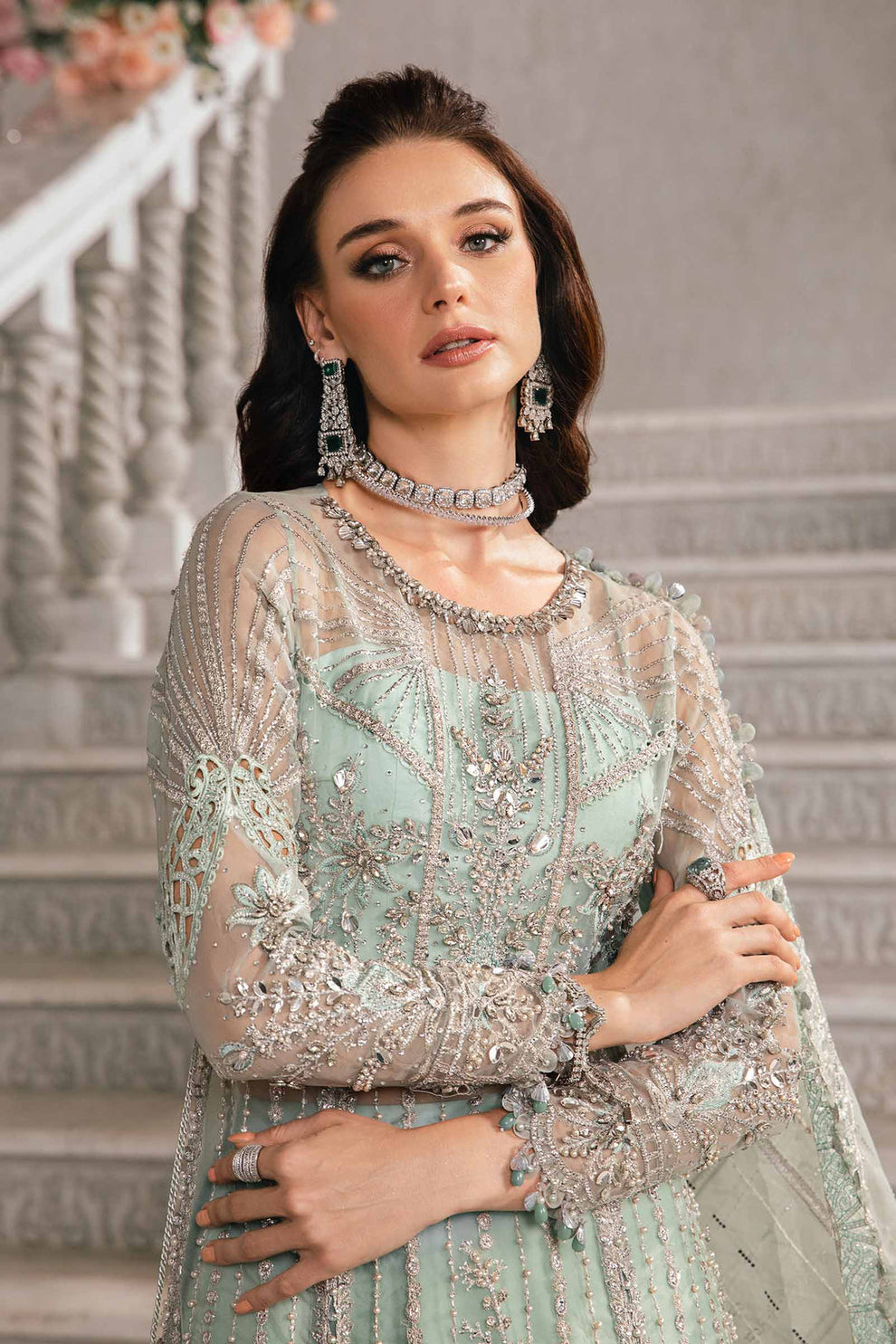Maria.B Mbroidered BD-2803-AQUA My Store