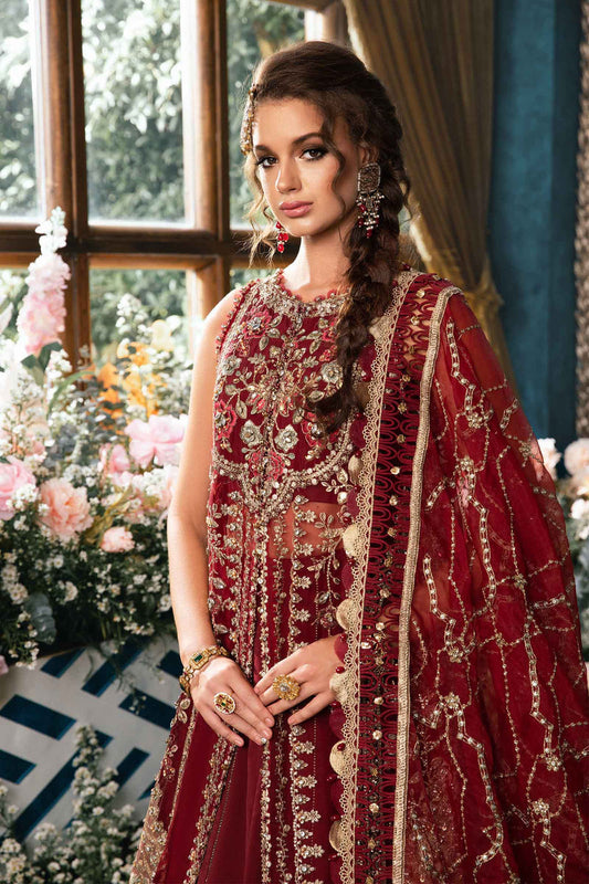Maria.B Mbroidered BD-2807-MAROON My Store