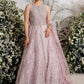 Farah Talib Aziz - Iris mauve kalidaar My Store