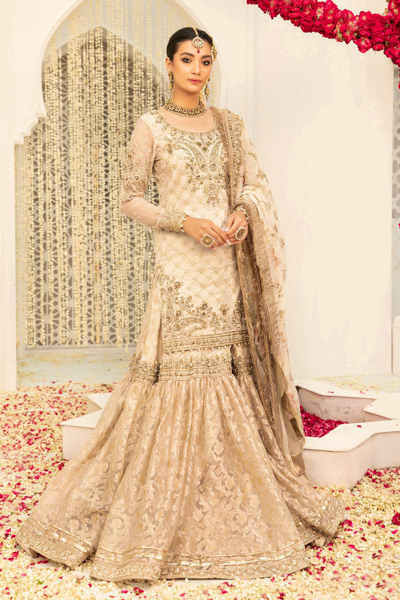 Maria.B couture Ivory gold MC-047 My Store