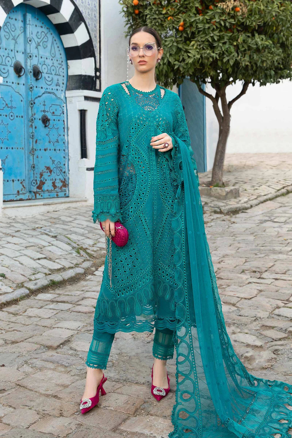 Maria B Unstitched Luxury Lawn D-2402-A