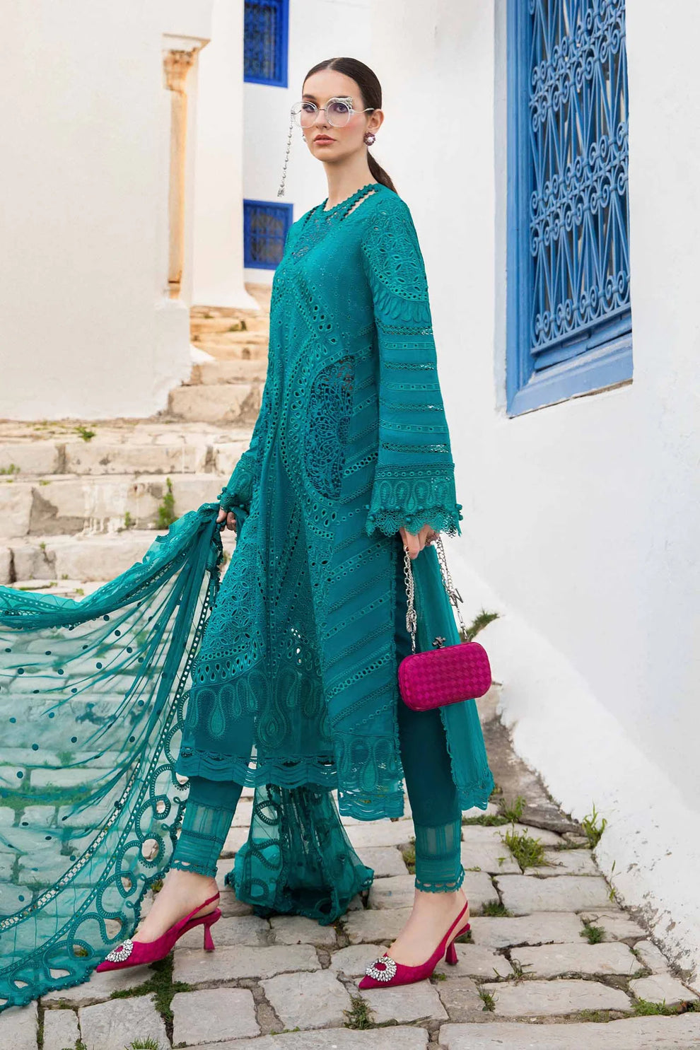Maria B Unstitched Luxury Lawn D-2402-A