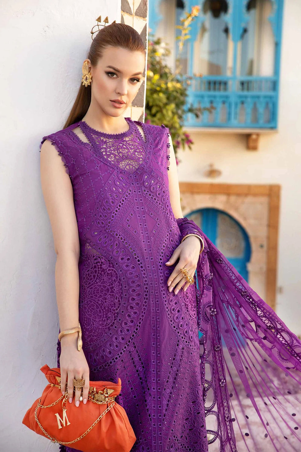 Maria B Unstitched Luxury Lawn D-2402-B