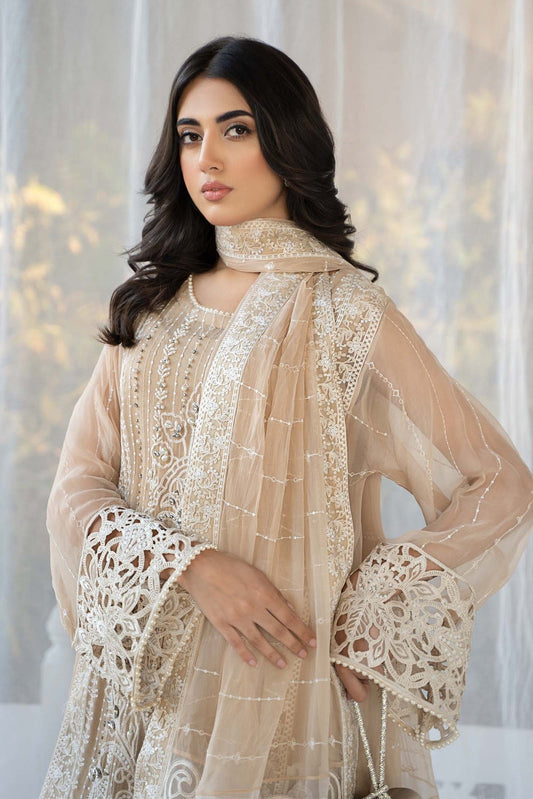 Maria B | 3 Piece Embroidered Chiffon Suit | SF-EF24-67 Ayla's Atelier