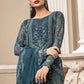Unstitched Chiffon | Teal Blue Ayla's Atelier