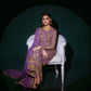 Nomi Ansari Draped in Rich Purple Ayla's Atelier