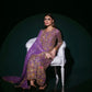 Nomi Ansari Draped in Rich Purple Ayla's Atelier