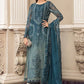 Unstitched Chiffon | Teal Blue Ayla's Atelier