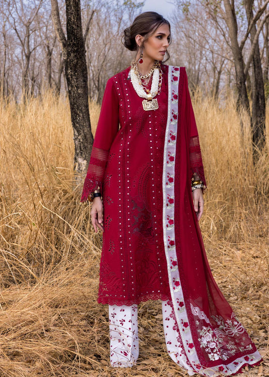 Saira Shakira Luxury Lawn Unstitched 3Pc Suit SHAMS-A Ayla's Atelier