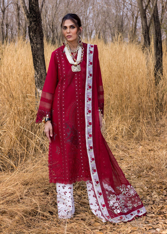 Saira Shakira Luxury Lawn Unstitched 3Pc Suit SHAMS-A Ayla's Atelier