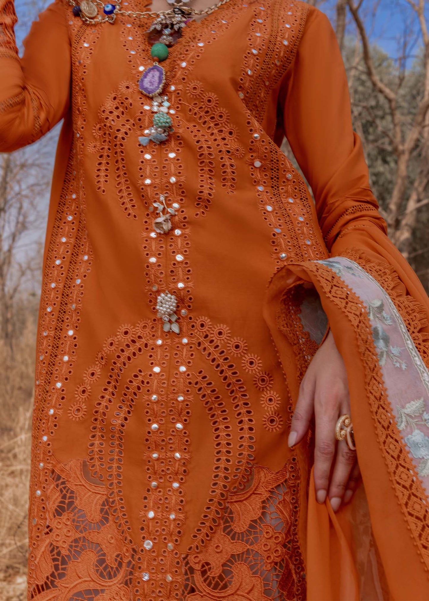Saira Shakira Luxury Lawn Unstitched 3Pc Suit SHAMS-B Ayla's Atelier
